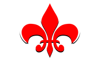Derb Cigs logo featuring a red fleur-de-lis and the text 'Electronic Cigarettes'