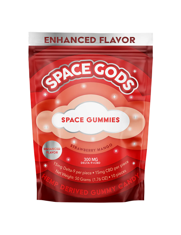 Space Gods | D9/CBD Gummies 300MG / 10 Pack
