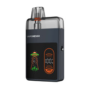 Vaporesso ECO Nano Pro Kit featuring a unique design with interactive animations and a sleek black finish.