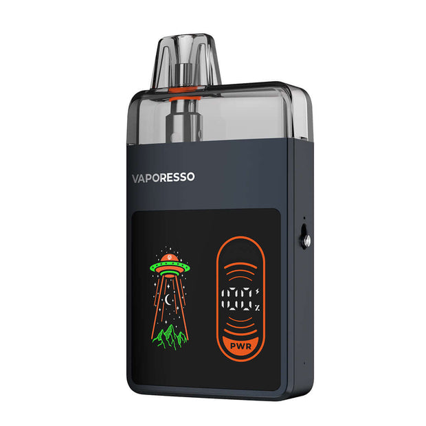 Vaporesso ECO Nano Pro Kit featuring a unique design with interactive animations and a sleek black finish.